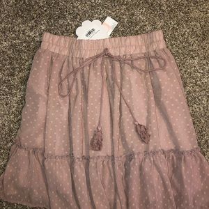 Dusty rose skirt
